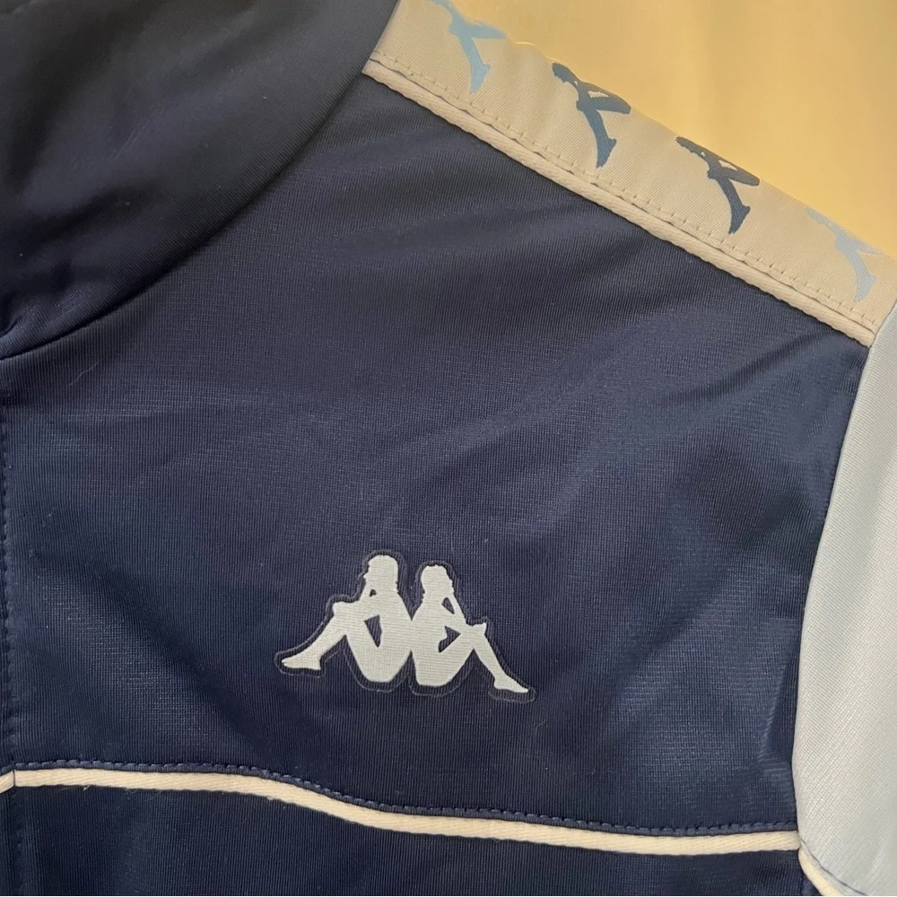 KAPPA - Vintage Blue Track Jacket Zip Up - size M - fits like XS